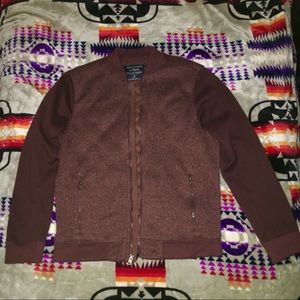 Abercrombie & Fitch Maroon Sweater Jacket 2017